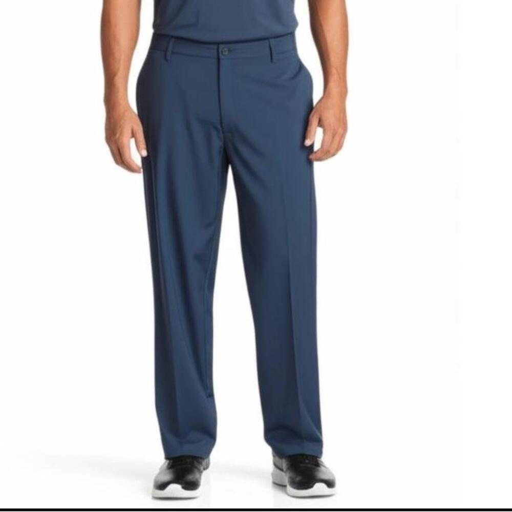 ZELOS Performance Wicking Pants Mens Size Big & Tall 46 Navy‎ High Rise Golf New